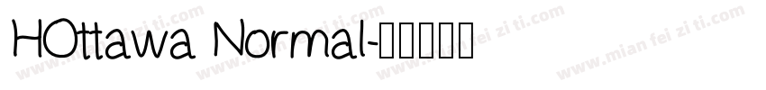 HOttawa Normal字体转换